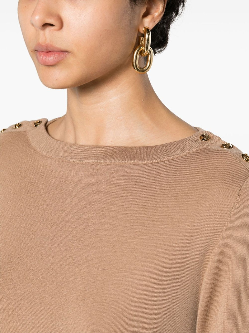 shoulder button cashmere jumper 5