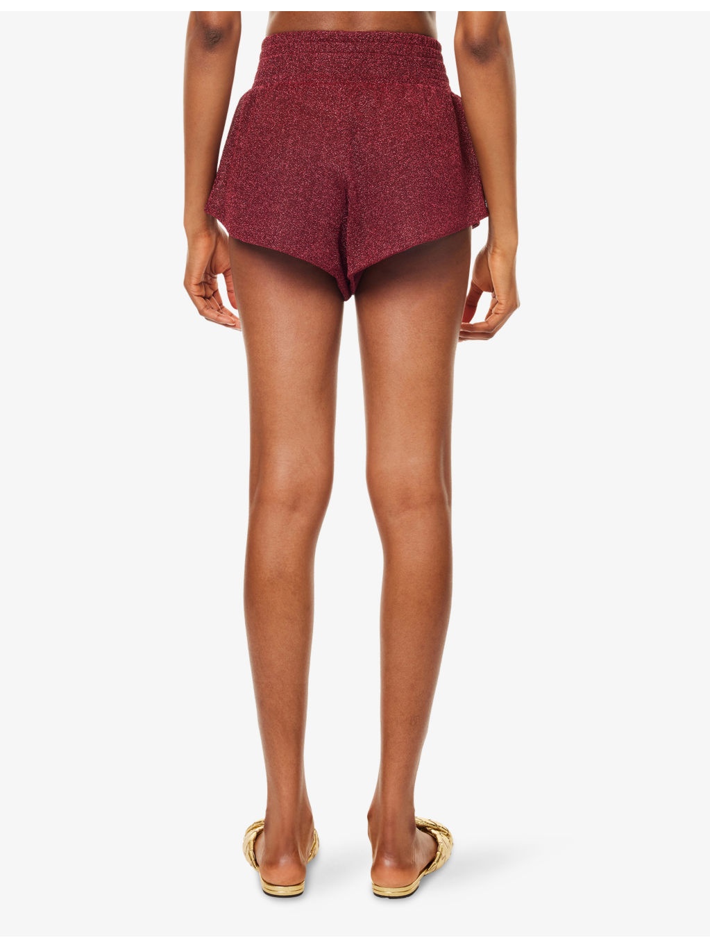 Lumiere Metallic Woven Shorts - 4