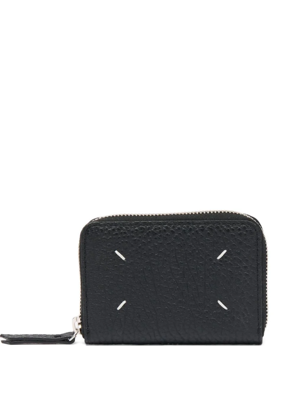 Four Stitches grained-leather cardholder - 1