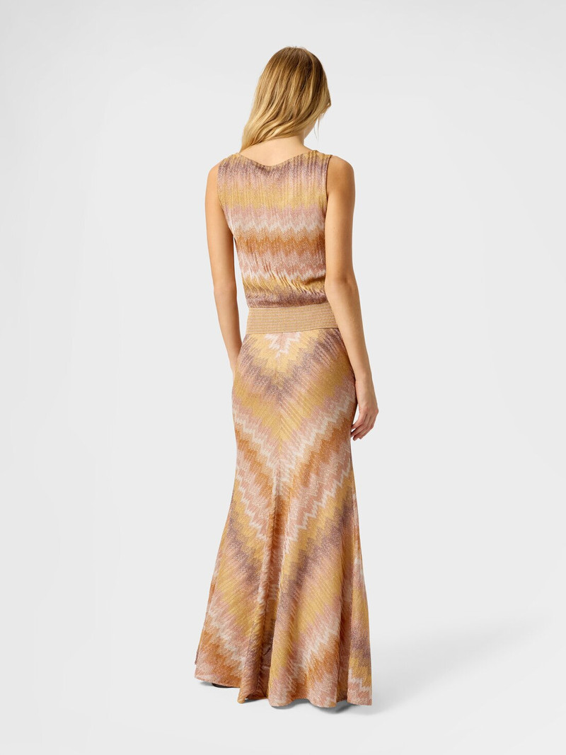 Snake-Pattern Viscose Lamé Tank Top 3