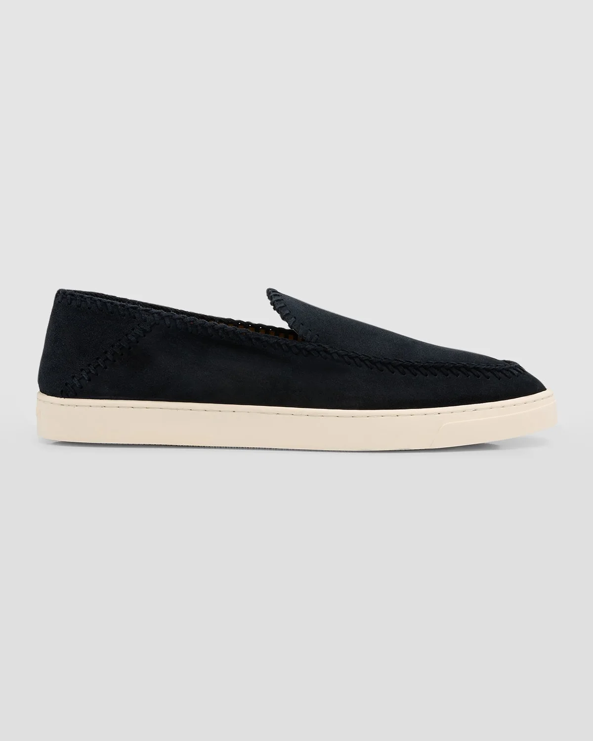 Men & apos;s Suede Sneaker-Sole Loafers - 1