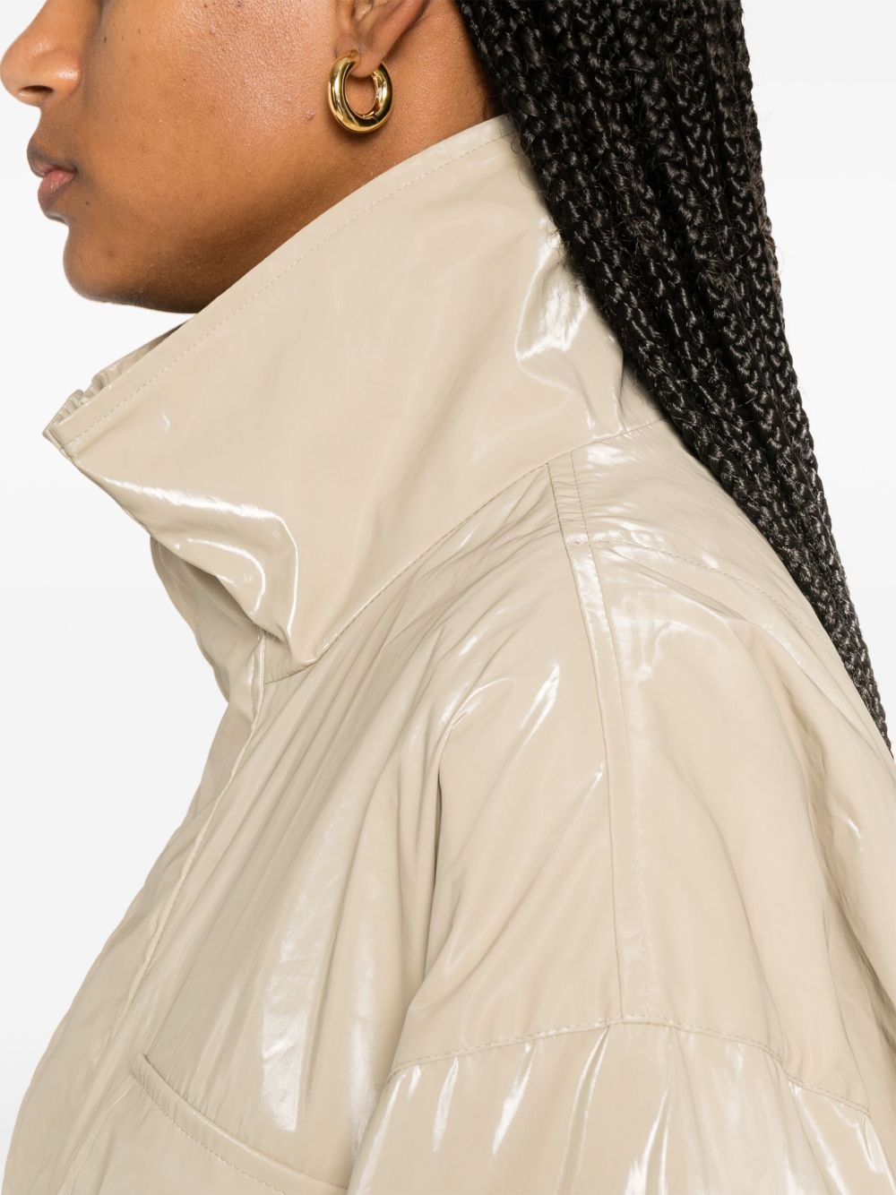 glossy cotton jacket - 5