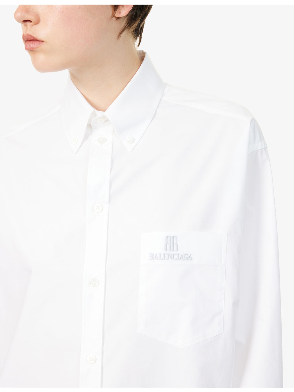 Relaxed-Fit Embroidered-Logo Cotton-Poplin Shirt - 5