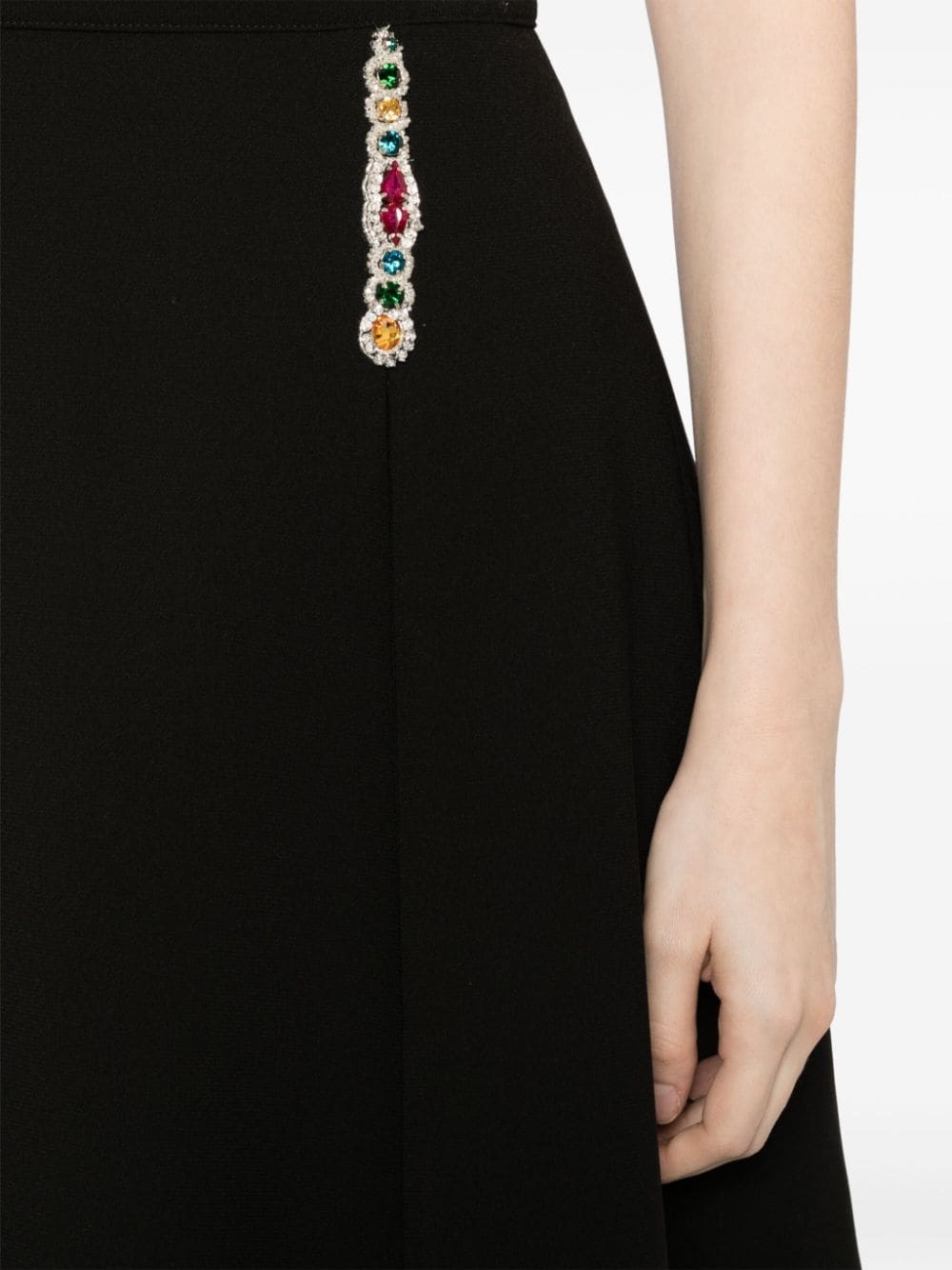 crystal-embellished cady miniskirt - 5