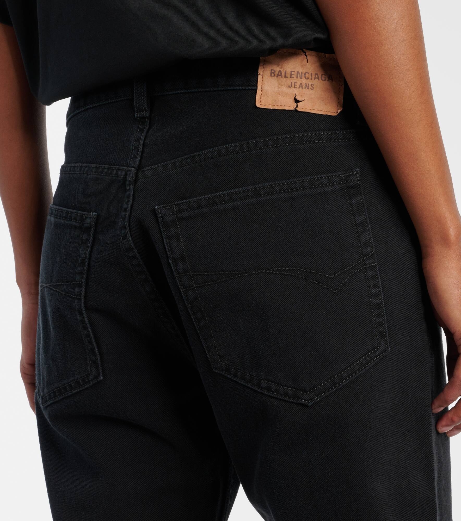 Mid-rise straight jeans - 6