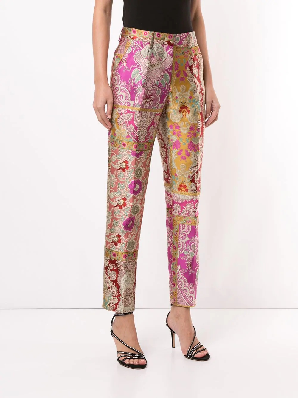 paisley tailored trousers - 3