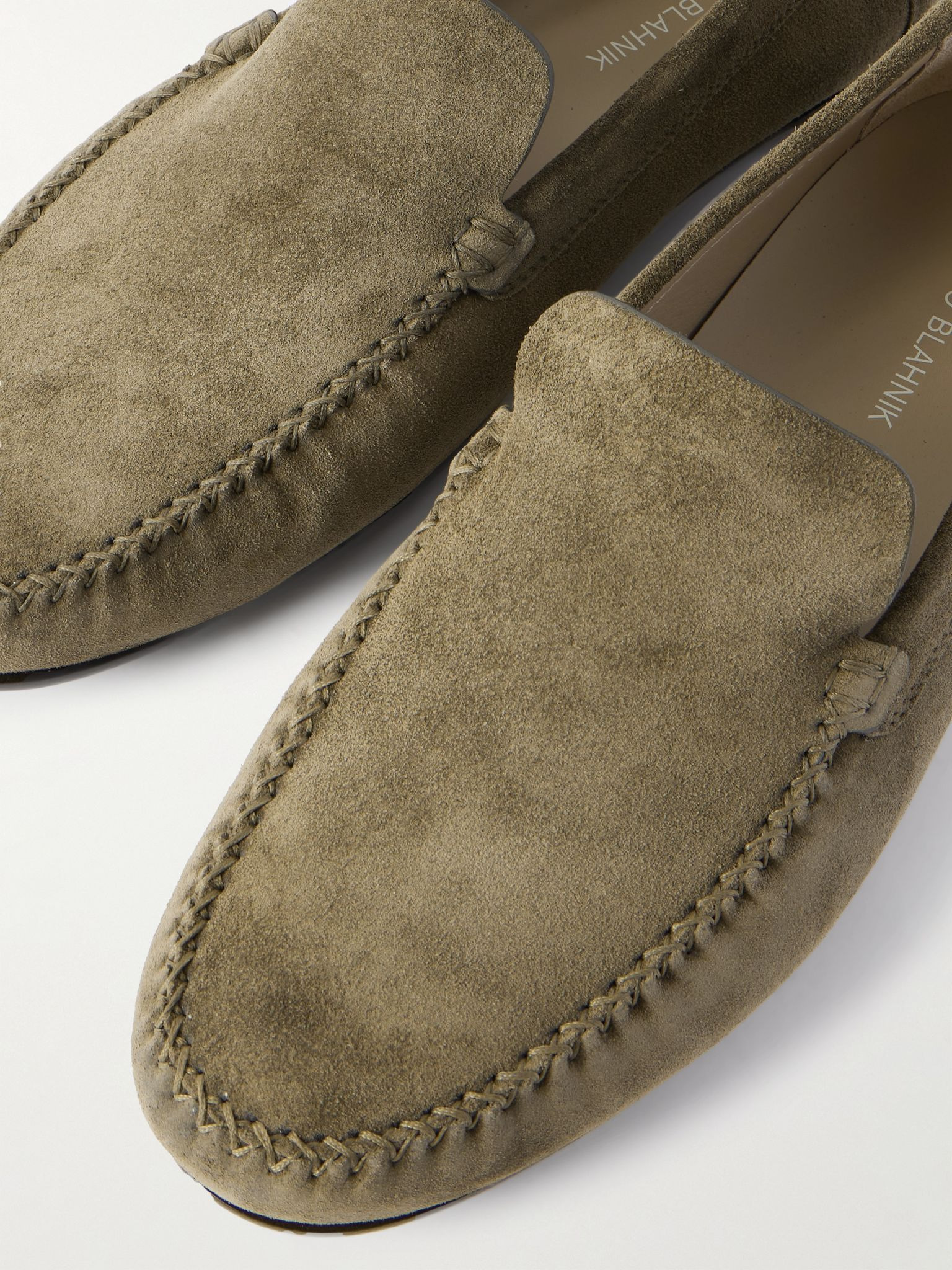 Alder Suede Driving Shoes Green - 5
