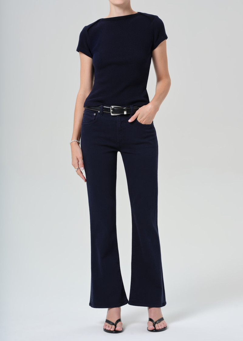 Goldie Kick Flare In Navy - 1