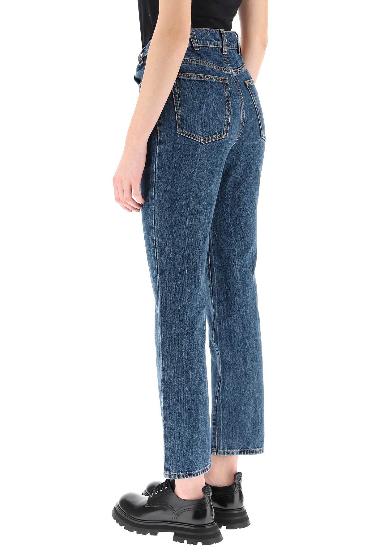 BOYFRIEND SLIM MEDIUM WASH JEANS - 4