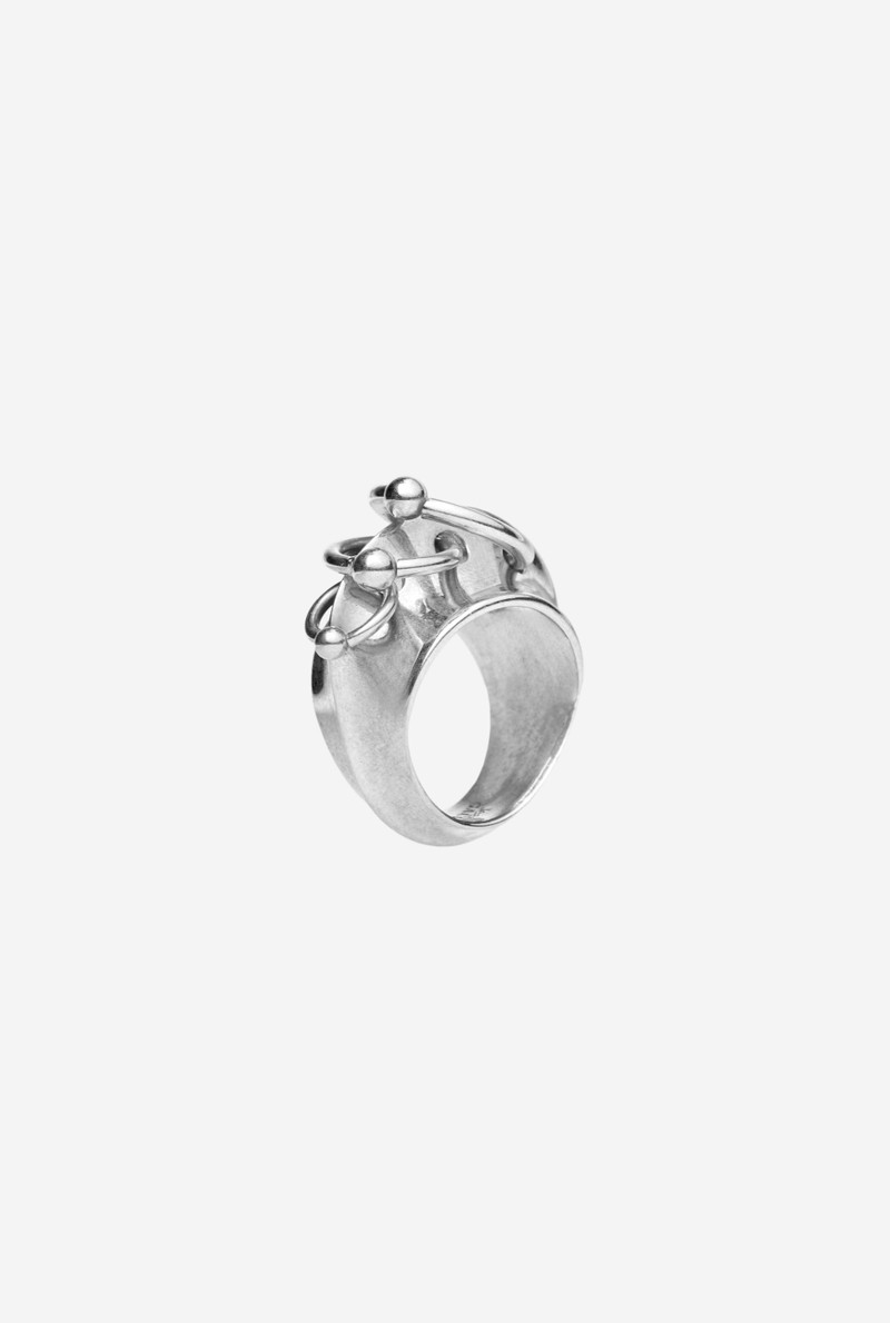 THE SILVER-TONE PIERCING RING 1