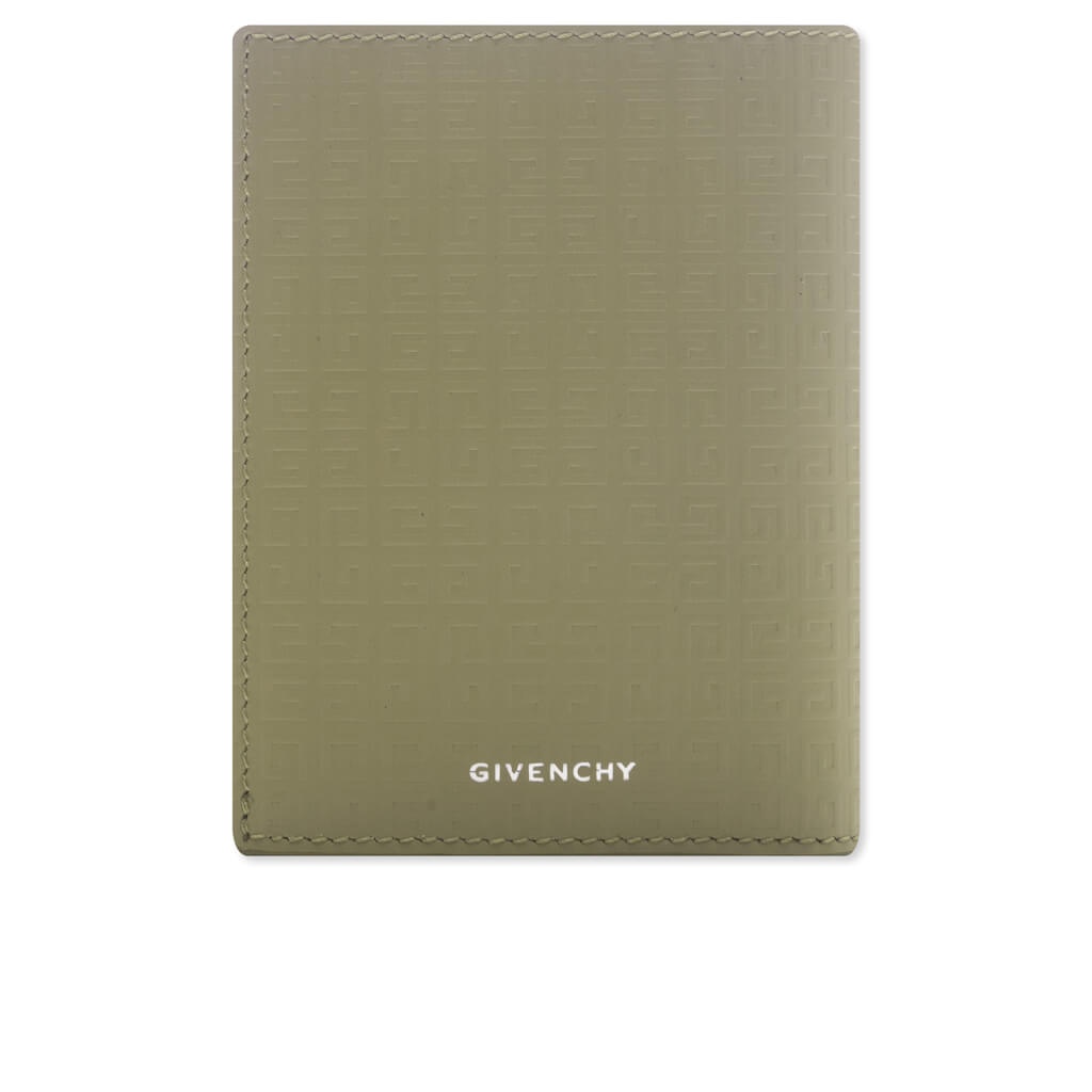 GIVENCHY CARD HOLDER IN 4G MICRO LEATHER - KHAKI - 2
