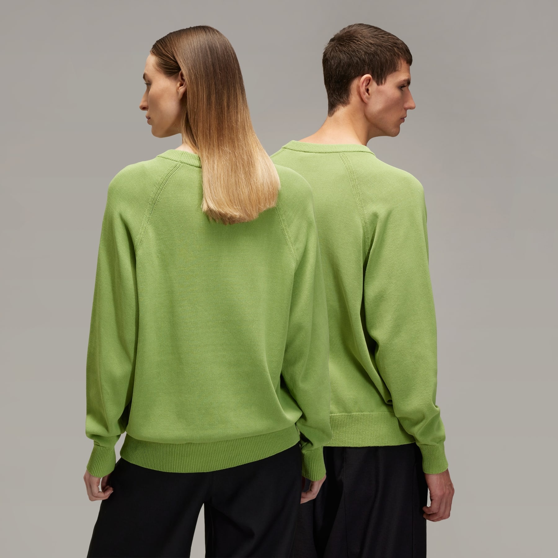 Y-3 Logo Knit Crew Sweatshirt - 4