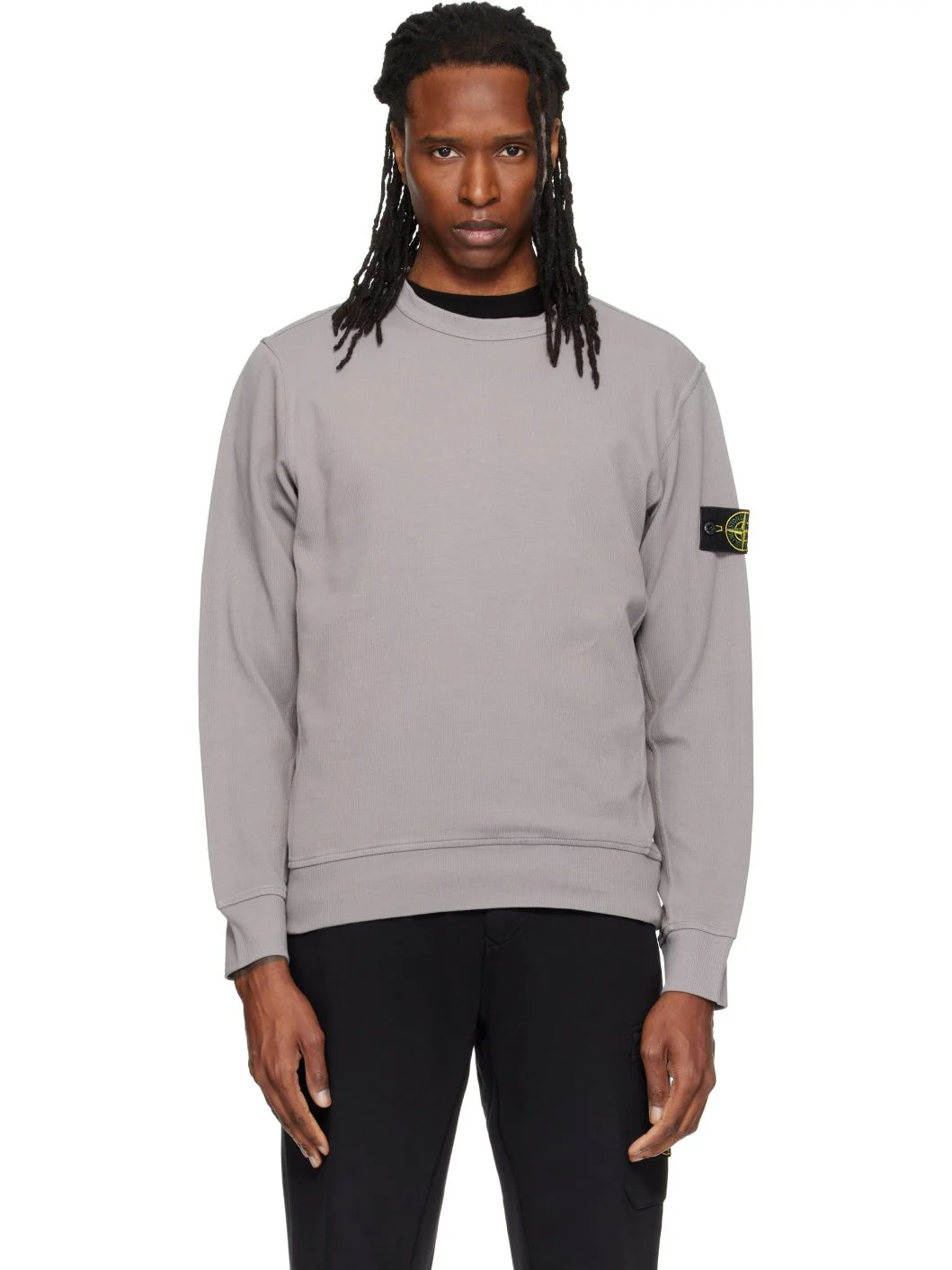 Gray 6100017 Organic Cotton Interlock Sweatshirt - 1