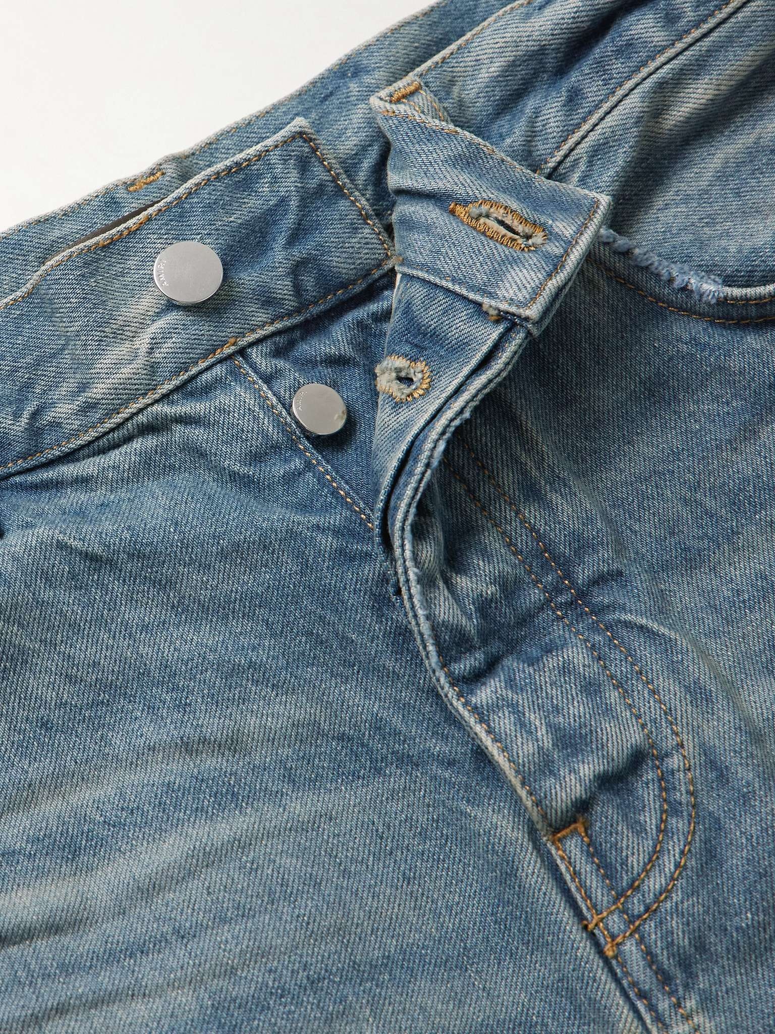 MX1 Straight-Leg Panelled Distressed Jeans - 6