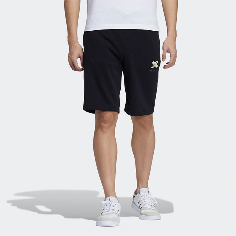 adidas adidas neo M Ss May Short1 Printing Casual Sports Shorts Black GP4792 outlook