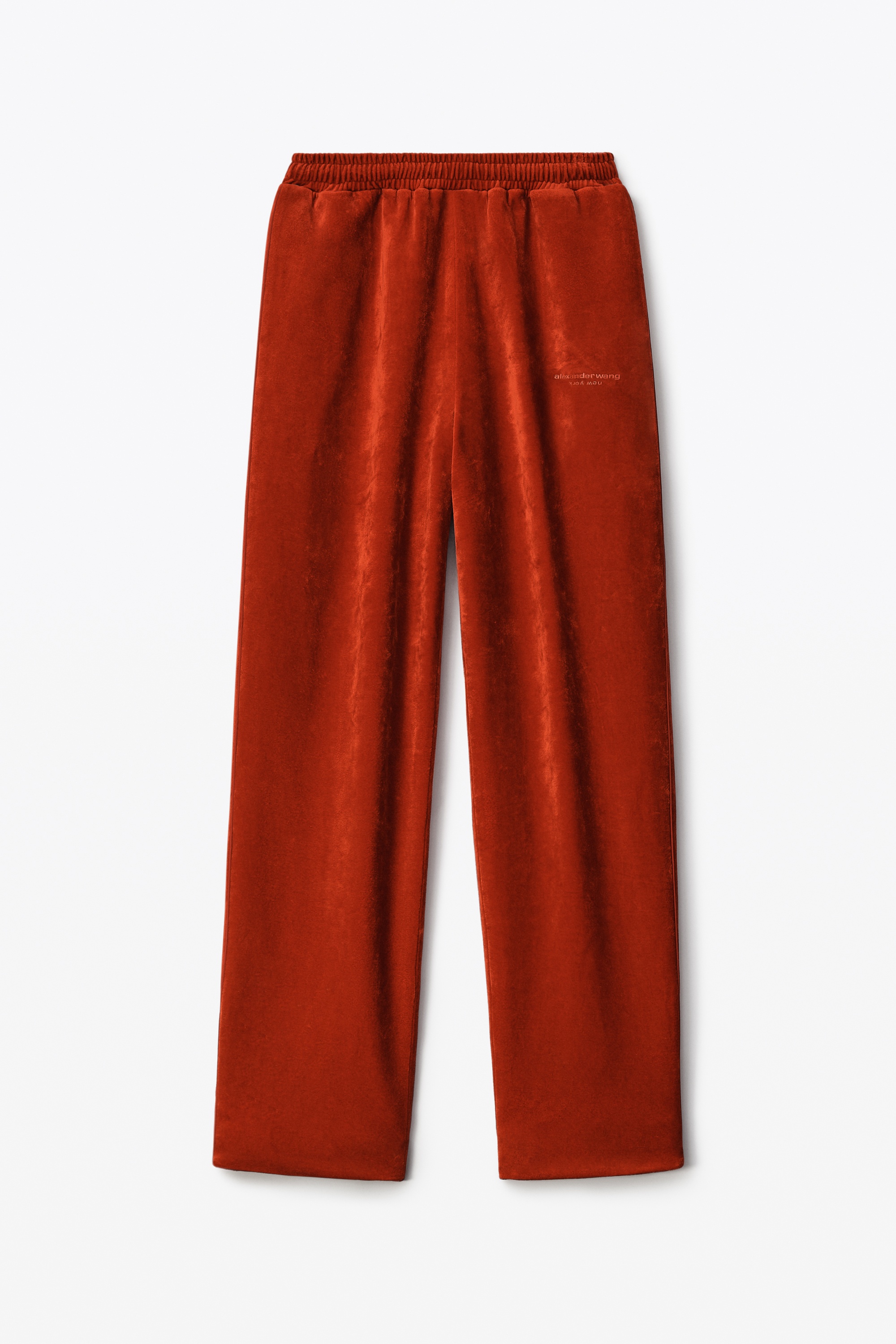 TRACK PANT IN CRUSHED VELOUR - 1
