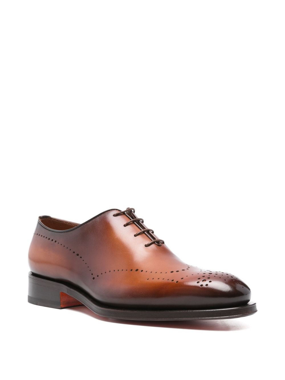 perforated leather Oxford shoes - 2