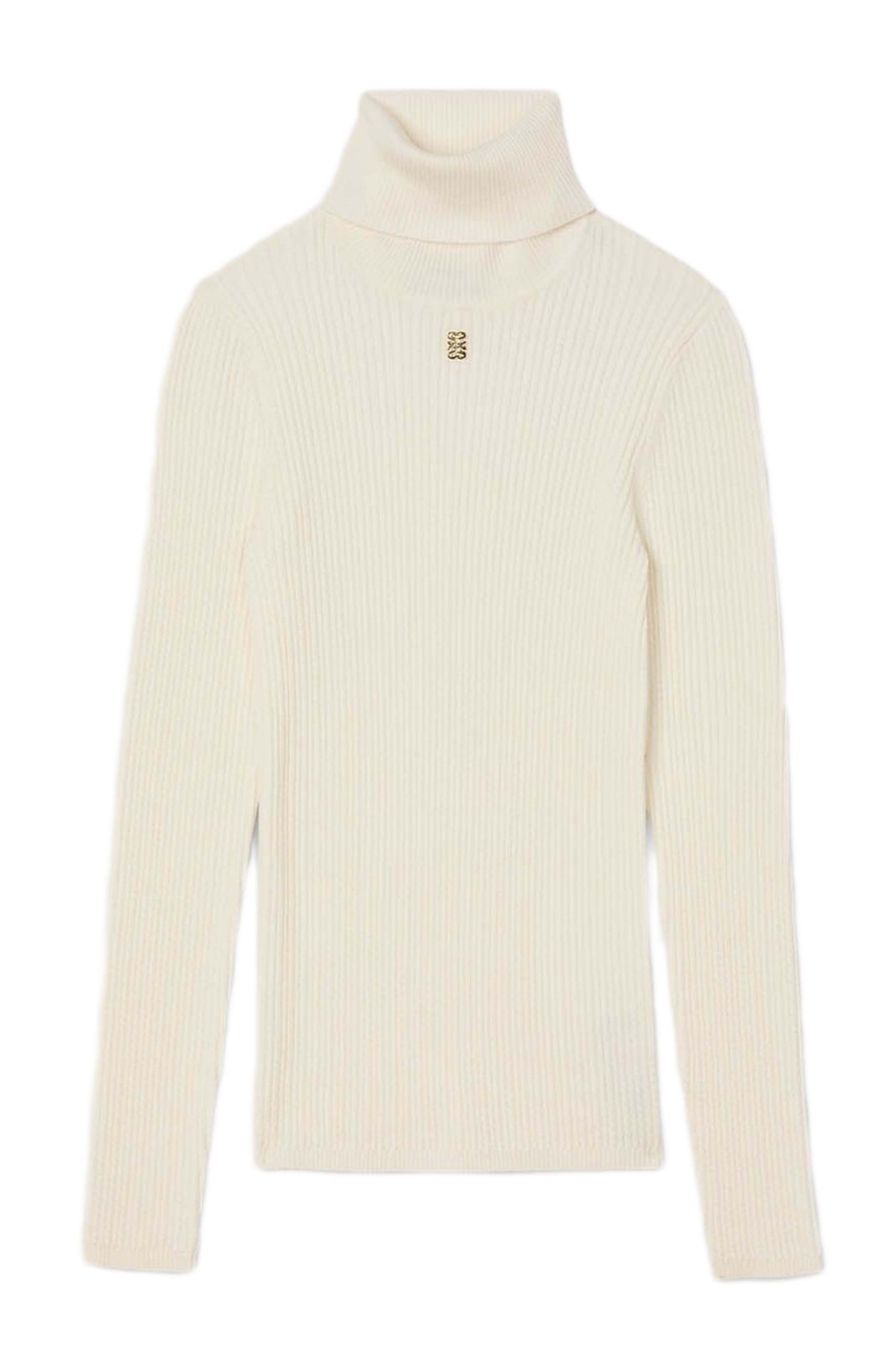 SANDRO Turtleneck sweater in Snow at Nordstrom - 6