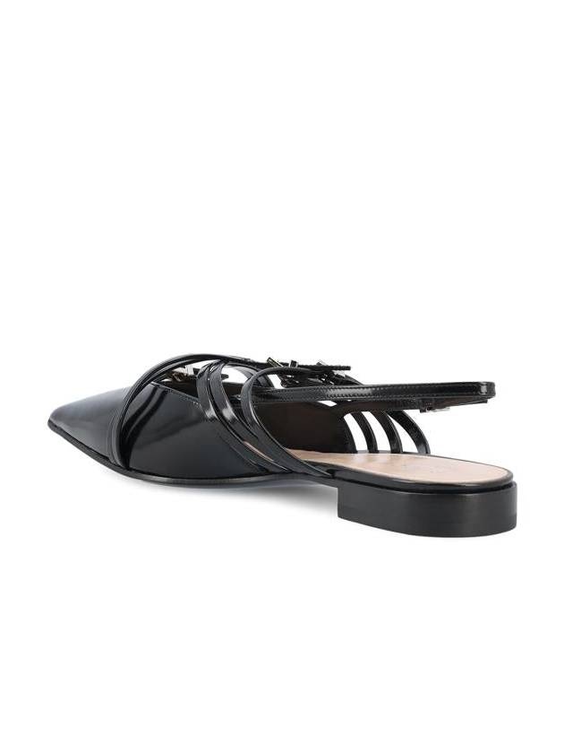 GUCCI Leather Slingback WITH Band Buckle 796015CLG001000