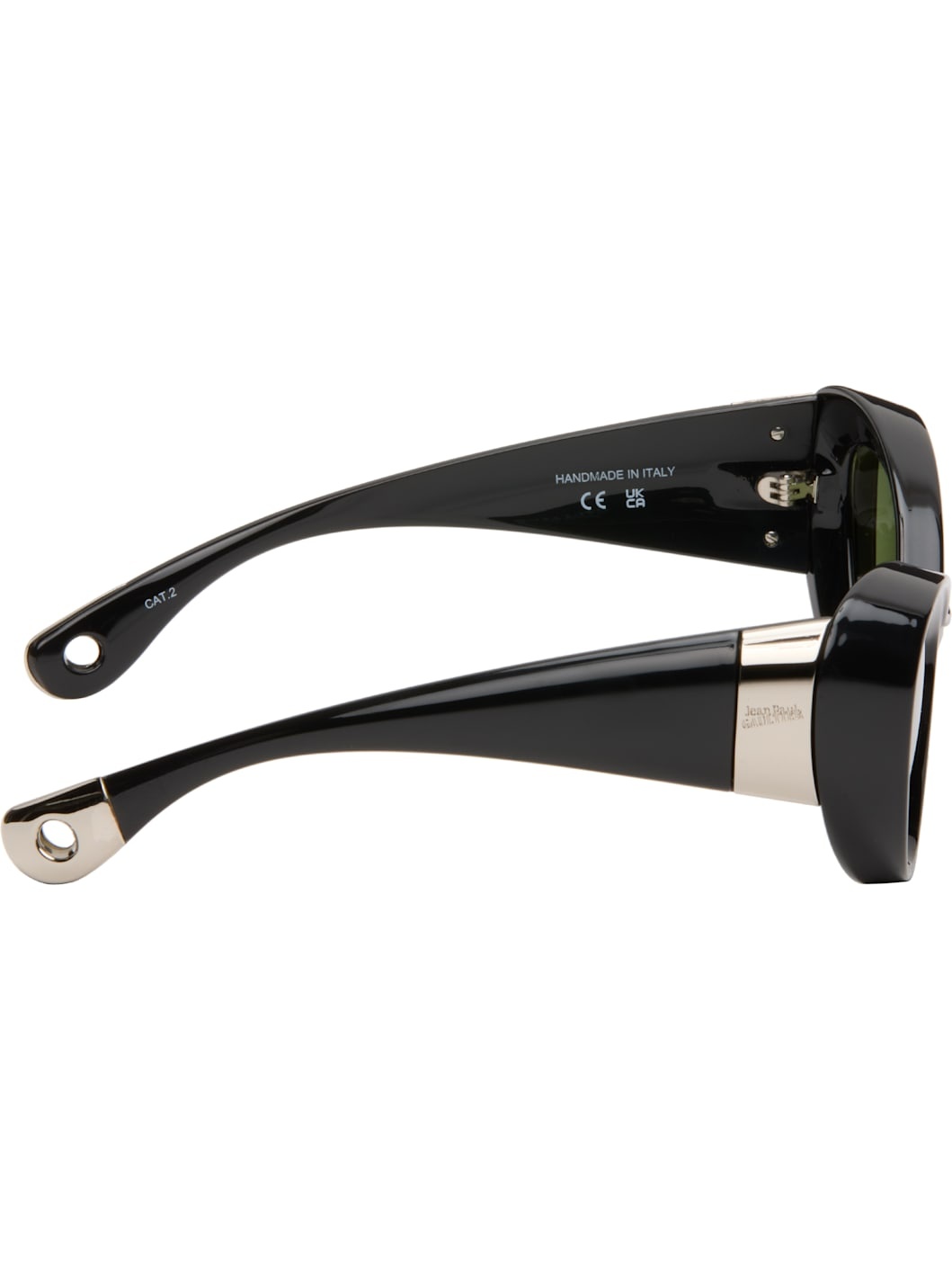Black 'The Parisian Cat' Sunglasses - 2