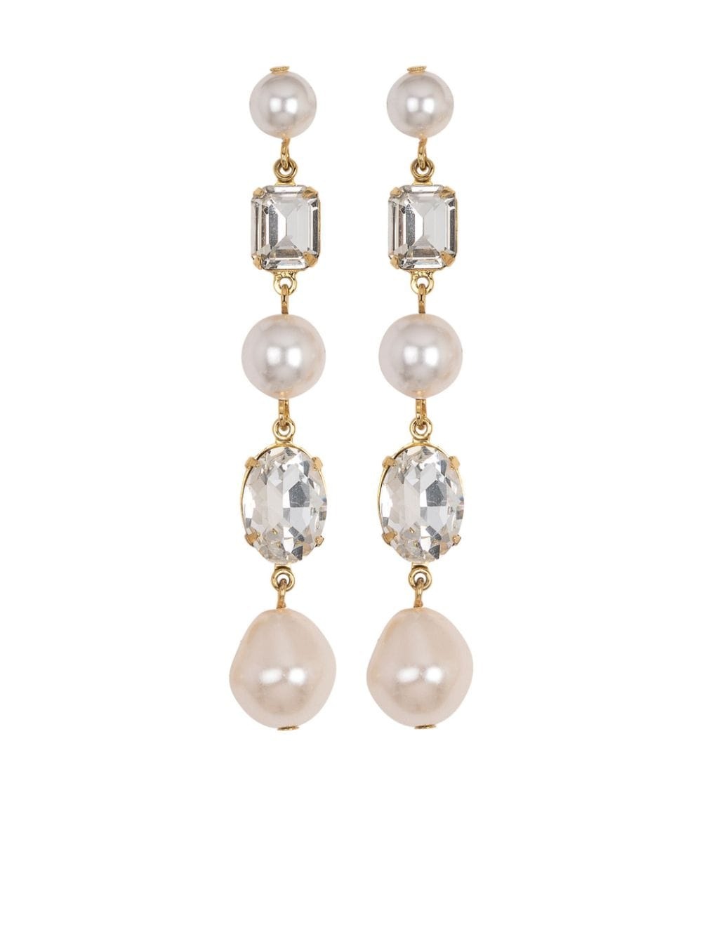 Yara embellished drop earrings - 1