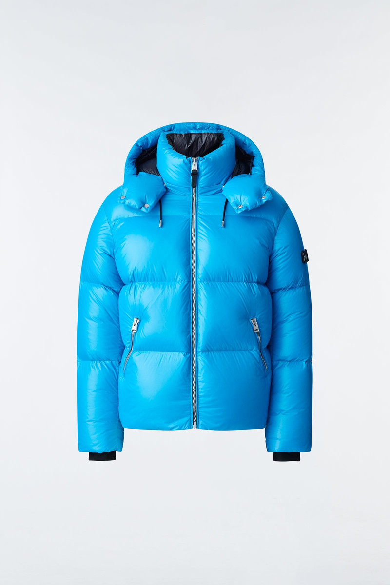 KENT-Z lustrous down jacket with hood 1