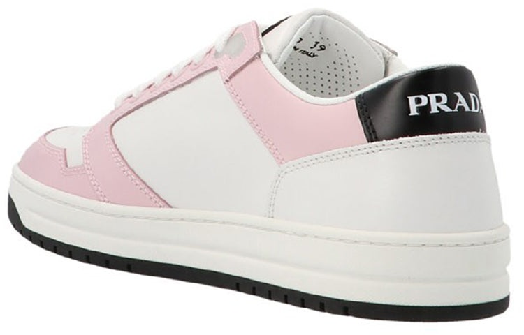 (WMNS) PRADA District Perforated Leather Sneakers 'White Alabaster Pink ' 1E790M_3LJ6_F0D8U_F_030 - 3