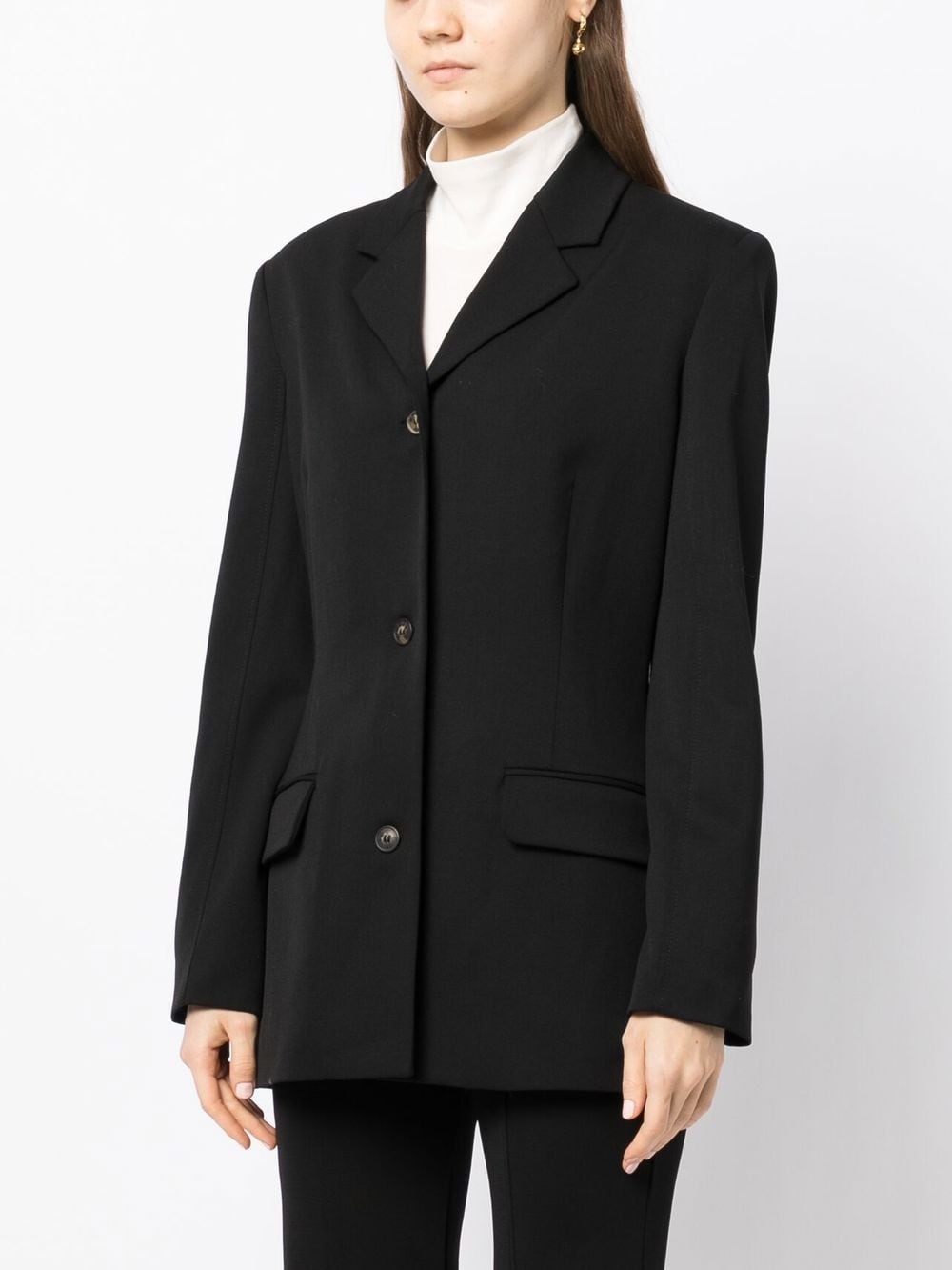 single-breasted virgin-wool blazer - 3