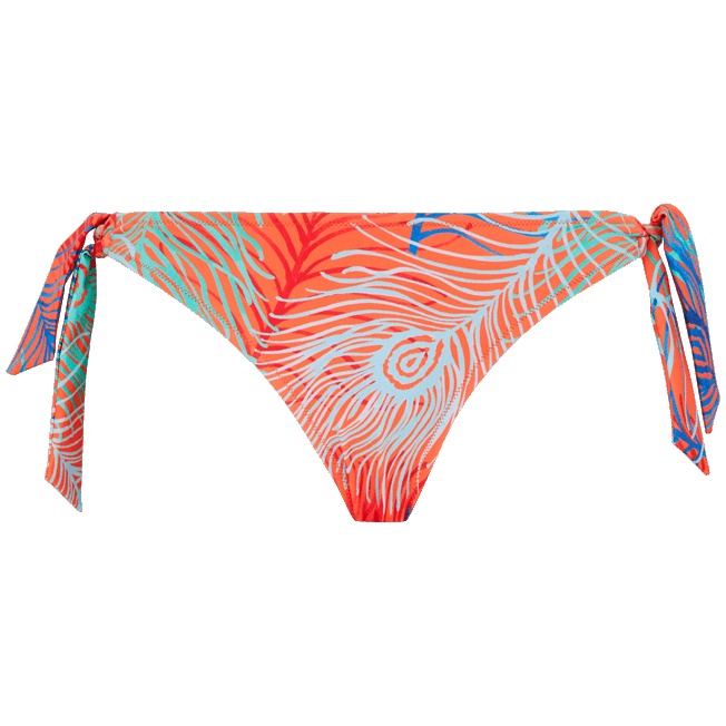 Women Bikini Bottom Mini Brief to be tied Plumes - 1