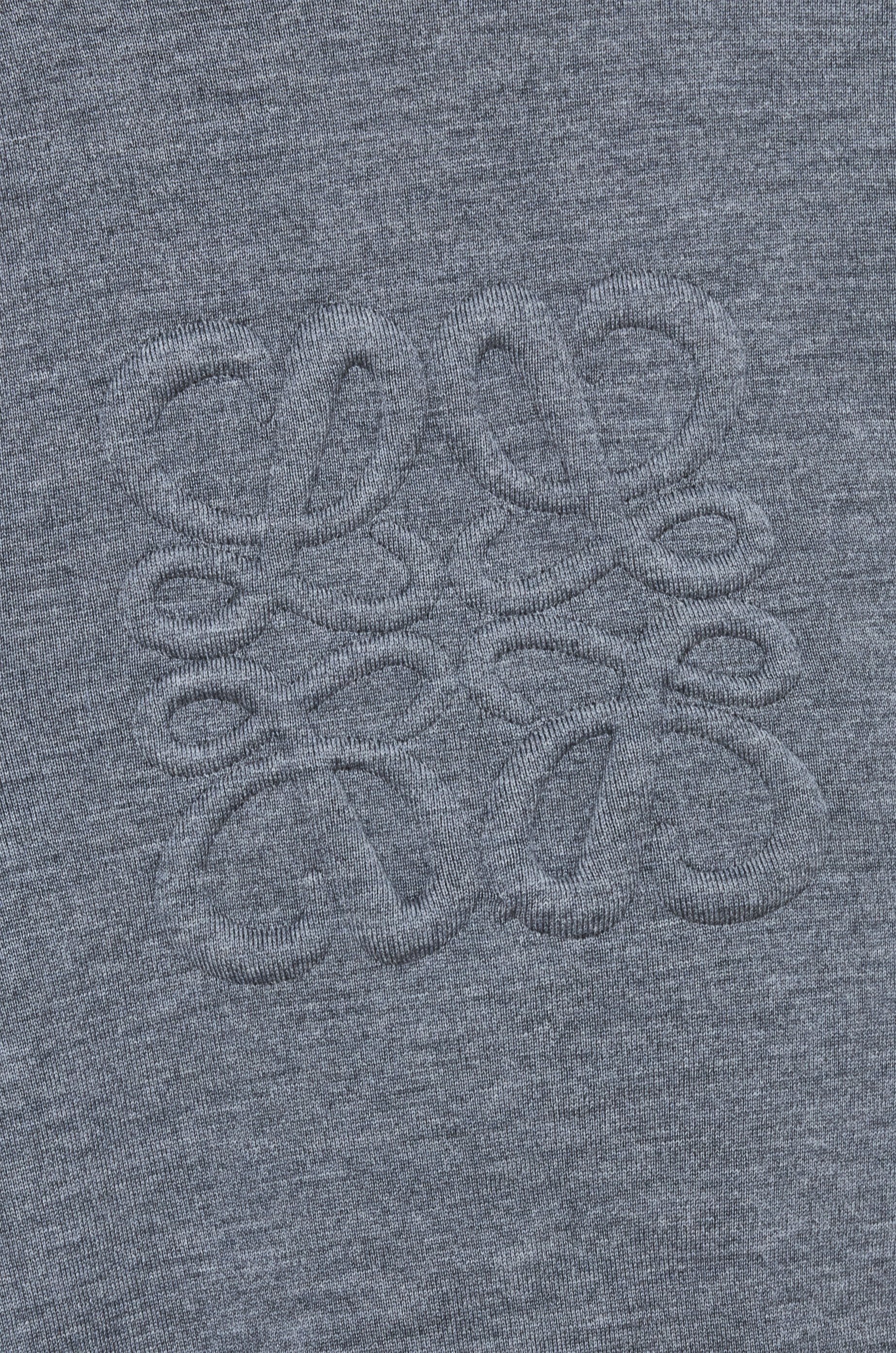 Anagram zip-up hoodie in wool - 3
