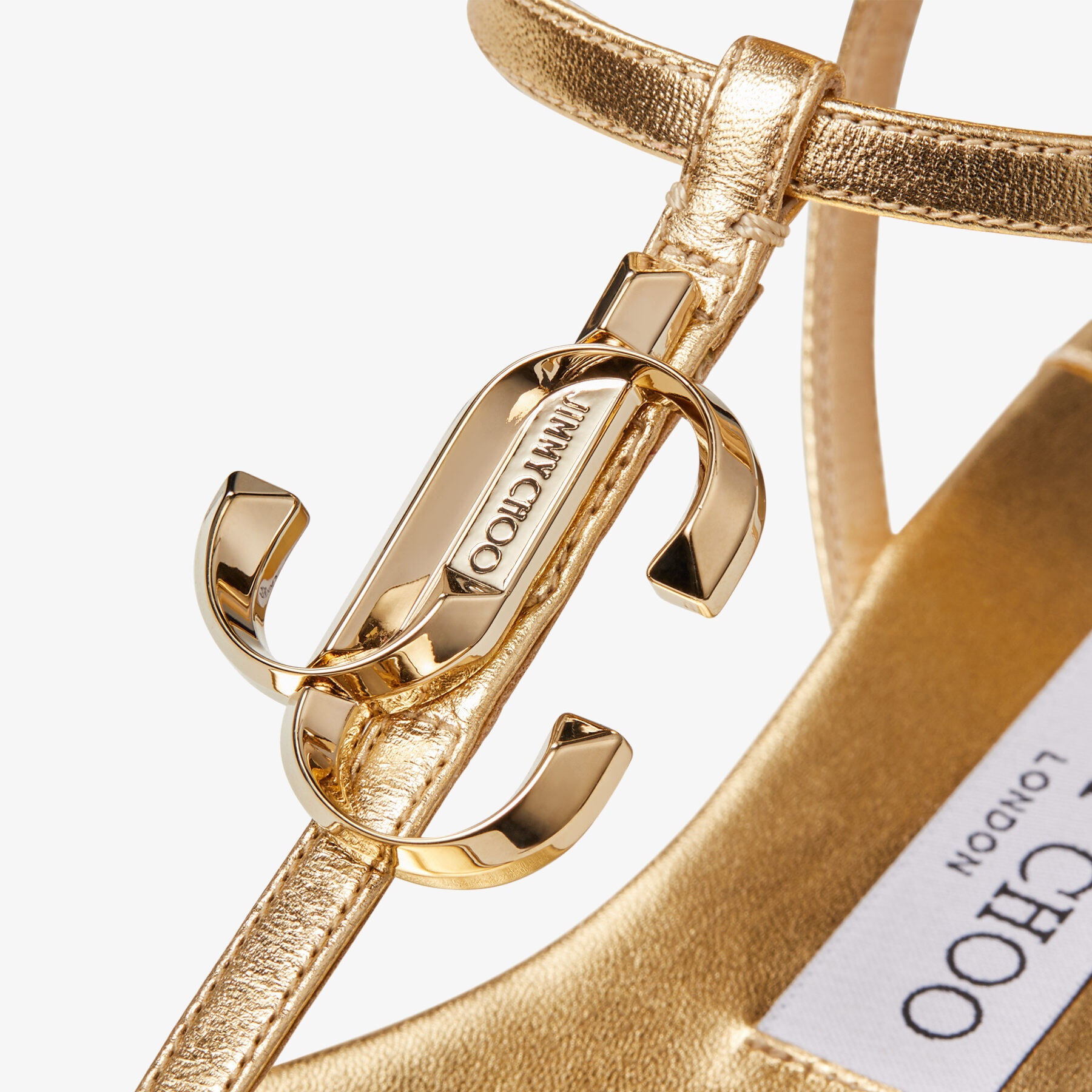 Alodie Flat
Metallic Gold Nappa Leather Flat Sandals - 4