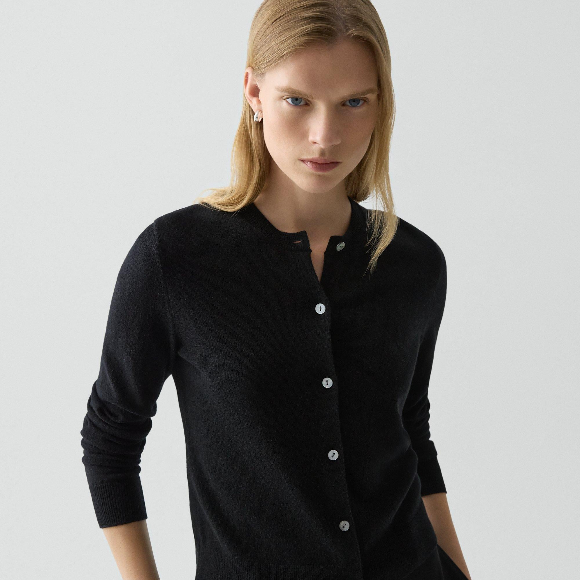 Crewneck Cardigan in Cashmere - 5