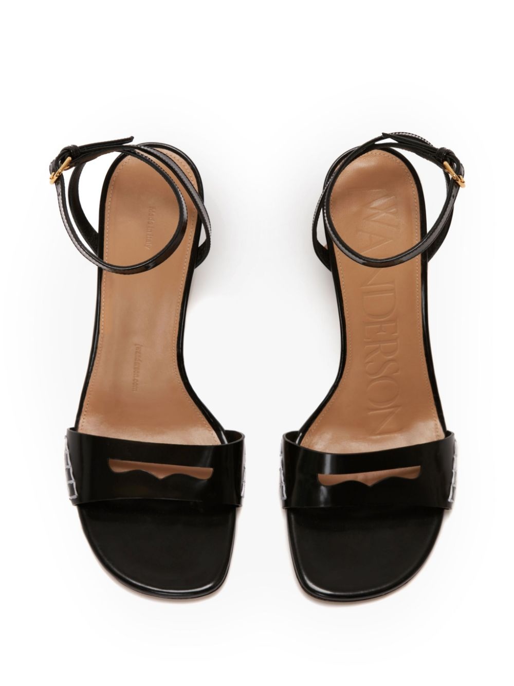 tassel-heel leather sandals - 4