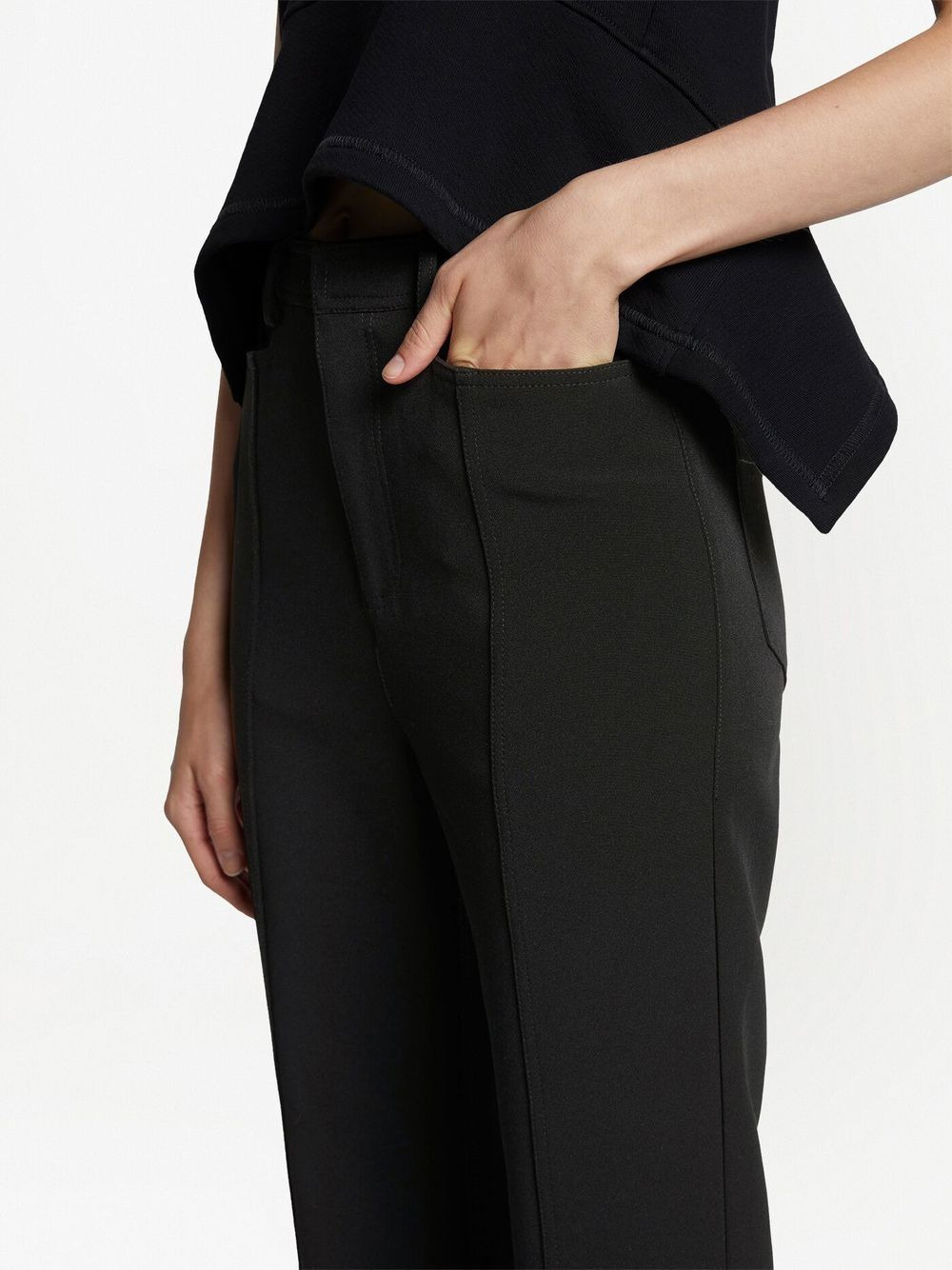 cropped kick-flare trousers - 5