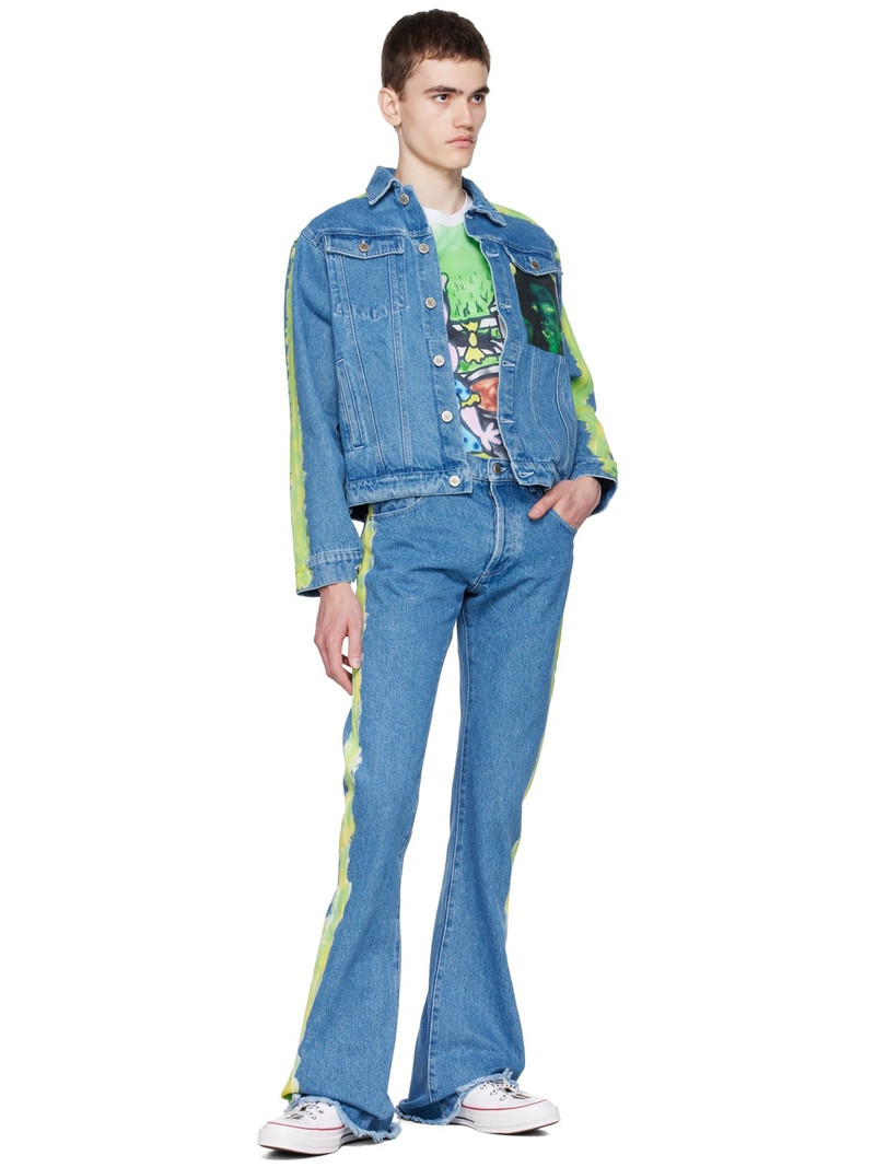SKY HIGH FARM WORKWEAR Blue Quil Lemons Edition Denim Jacket outlook