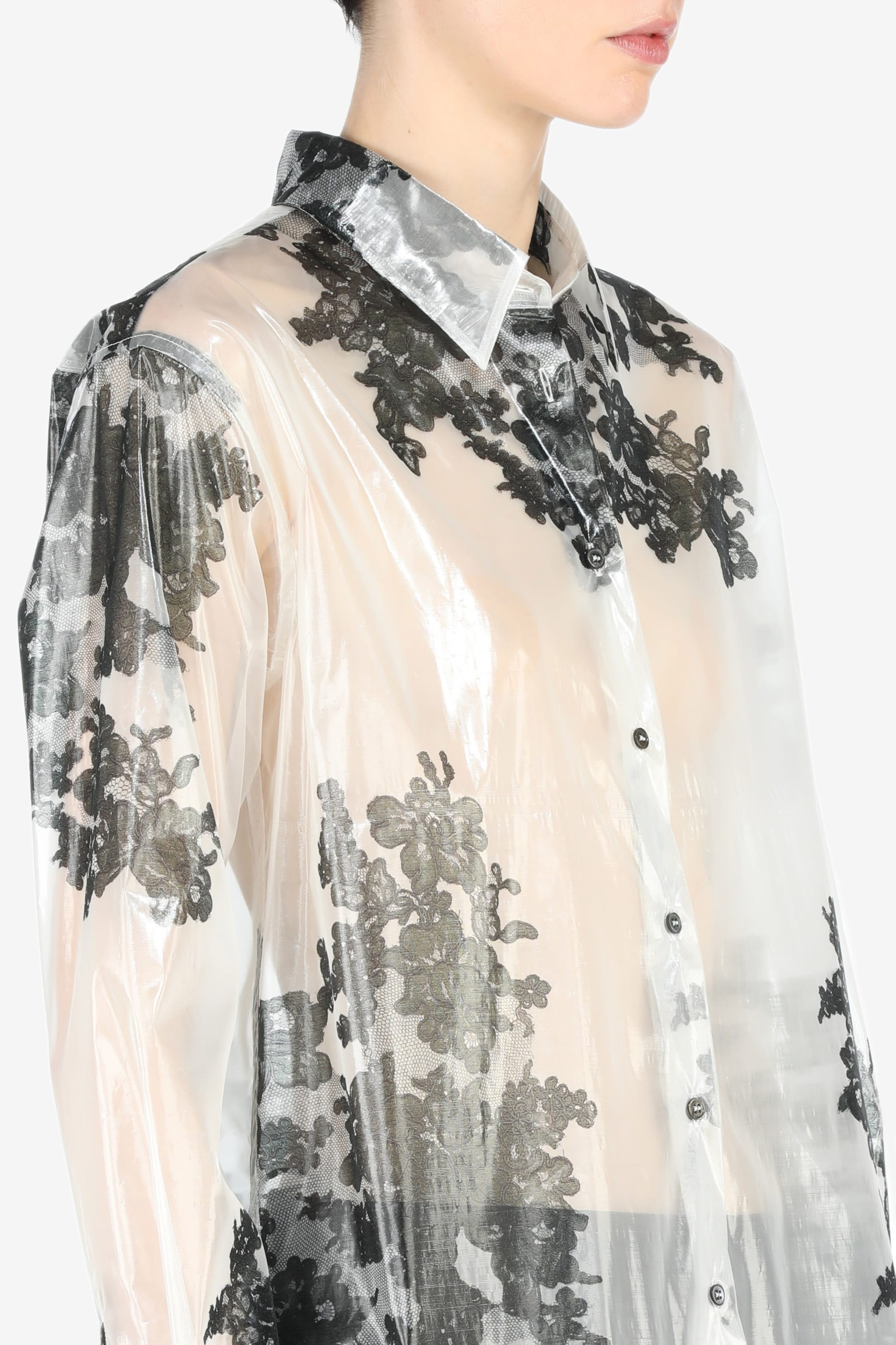 LACE-PRINT SHIRT - 5
