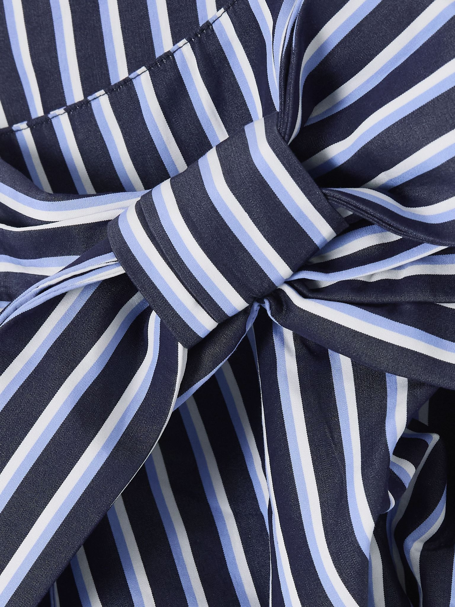 Striped cotton-poplin shorts Blue - 5