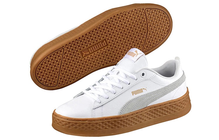 (WMNS) PUMA Suede Platform Leather Sneaker 'PUMA White' 366487-02 - 6