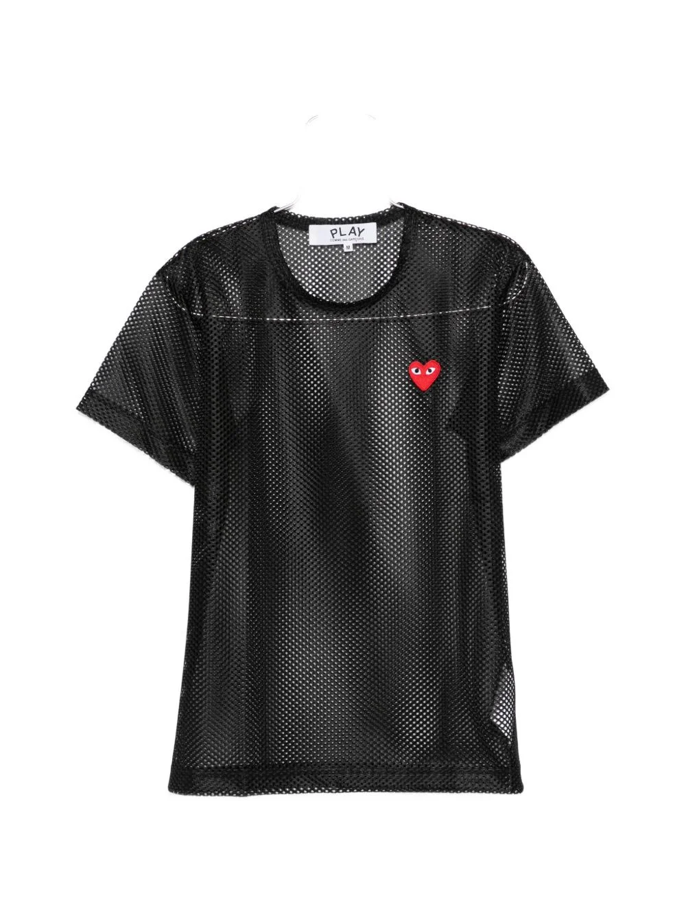 mesh logo-patch T-shirt - 1