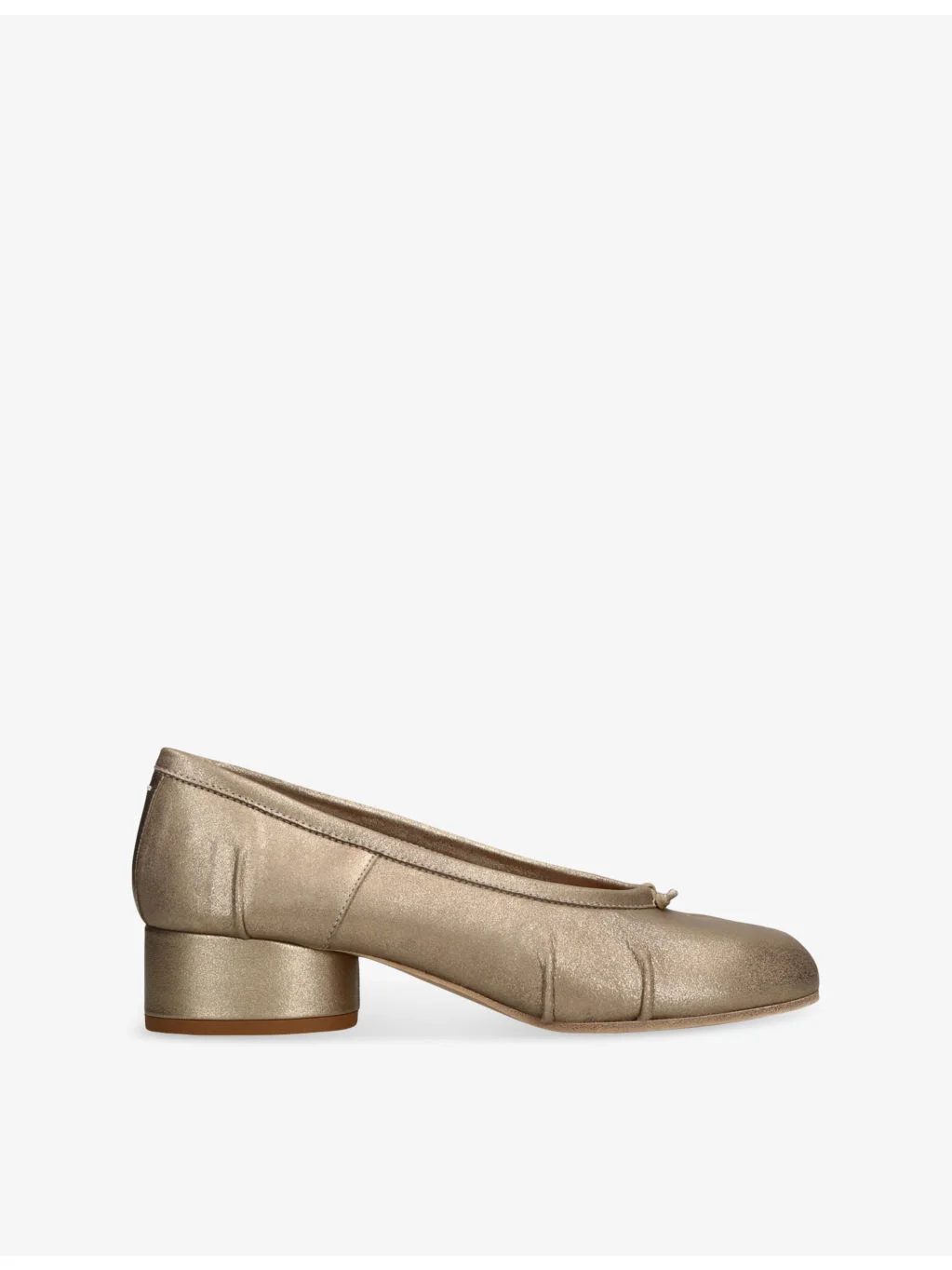 Tabi Ballerina 30 Metallic-Leather Pumps - 1