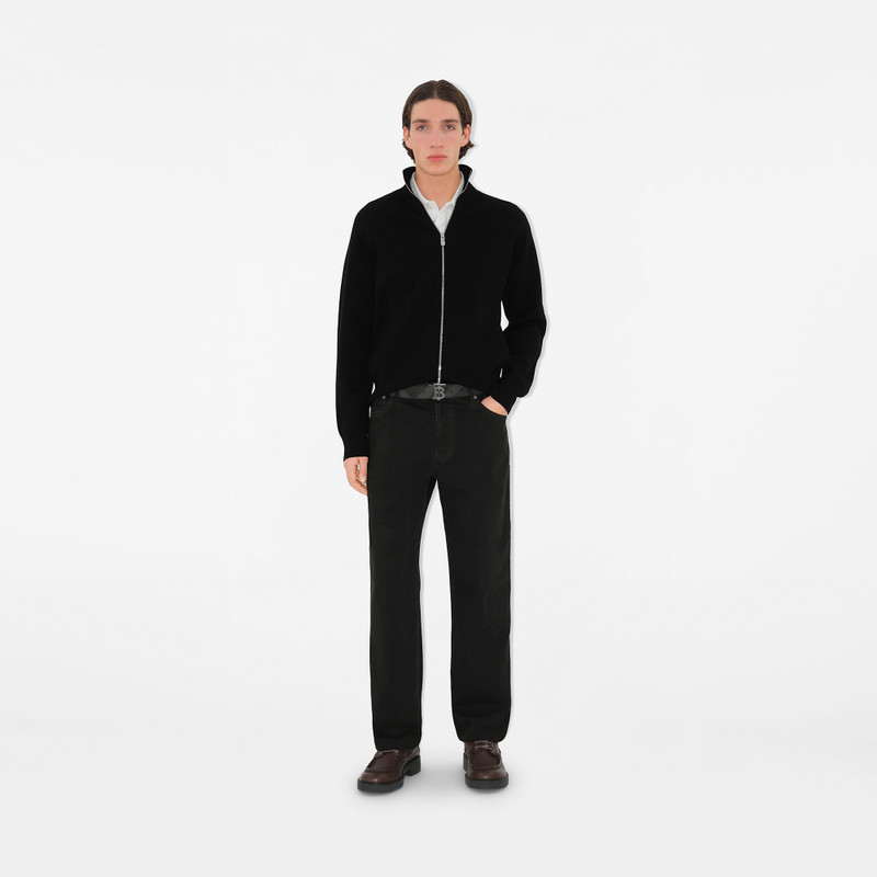 Burberry Reversible Charcoal Check and Leather TB Belt outlook