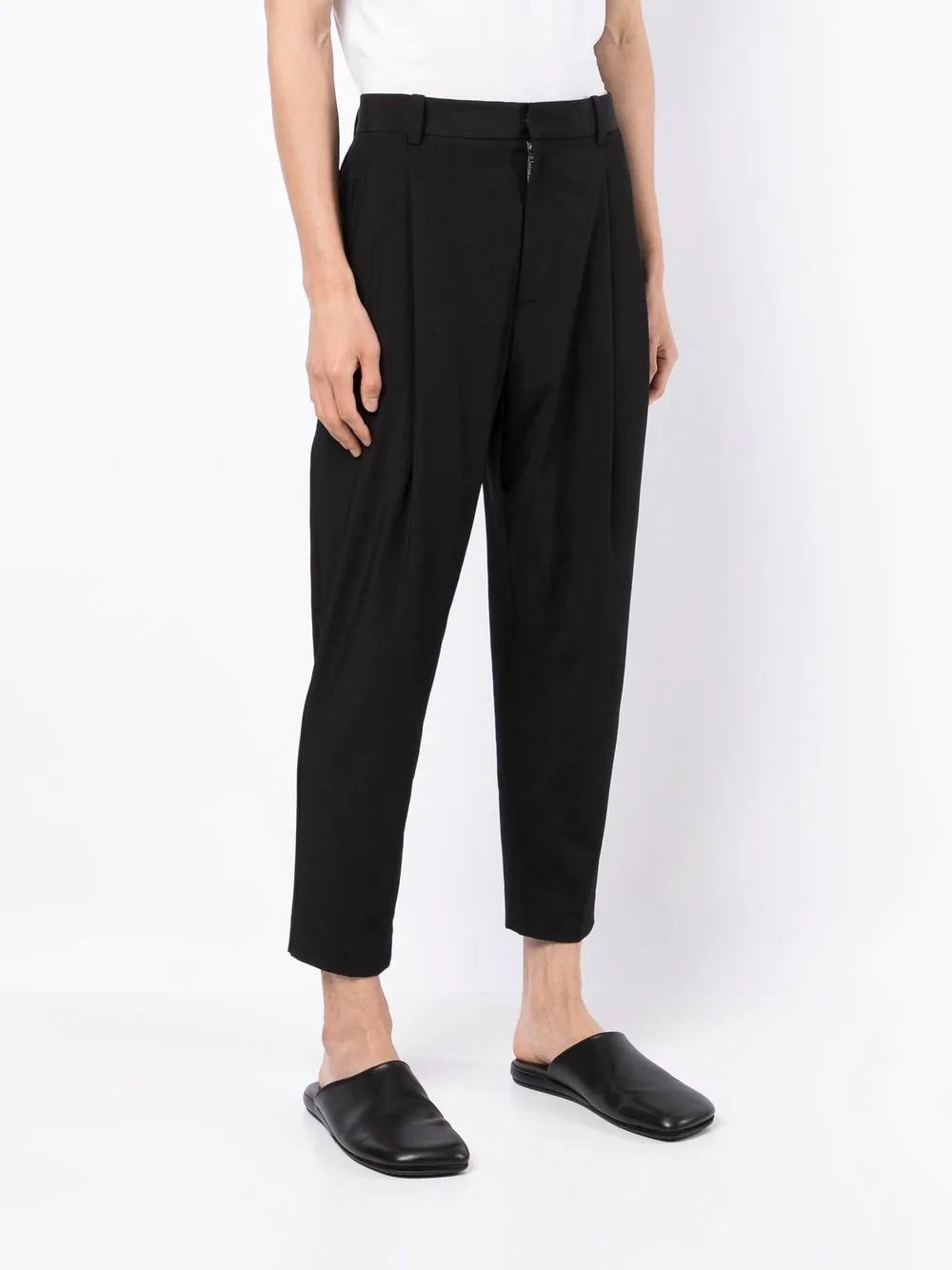 drop-crotch tailored trousers - 3