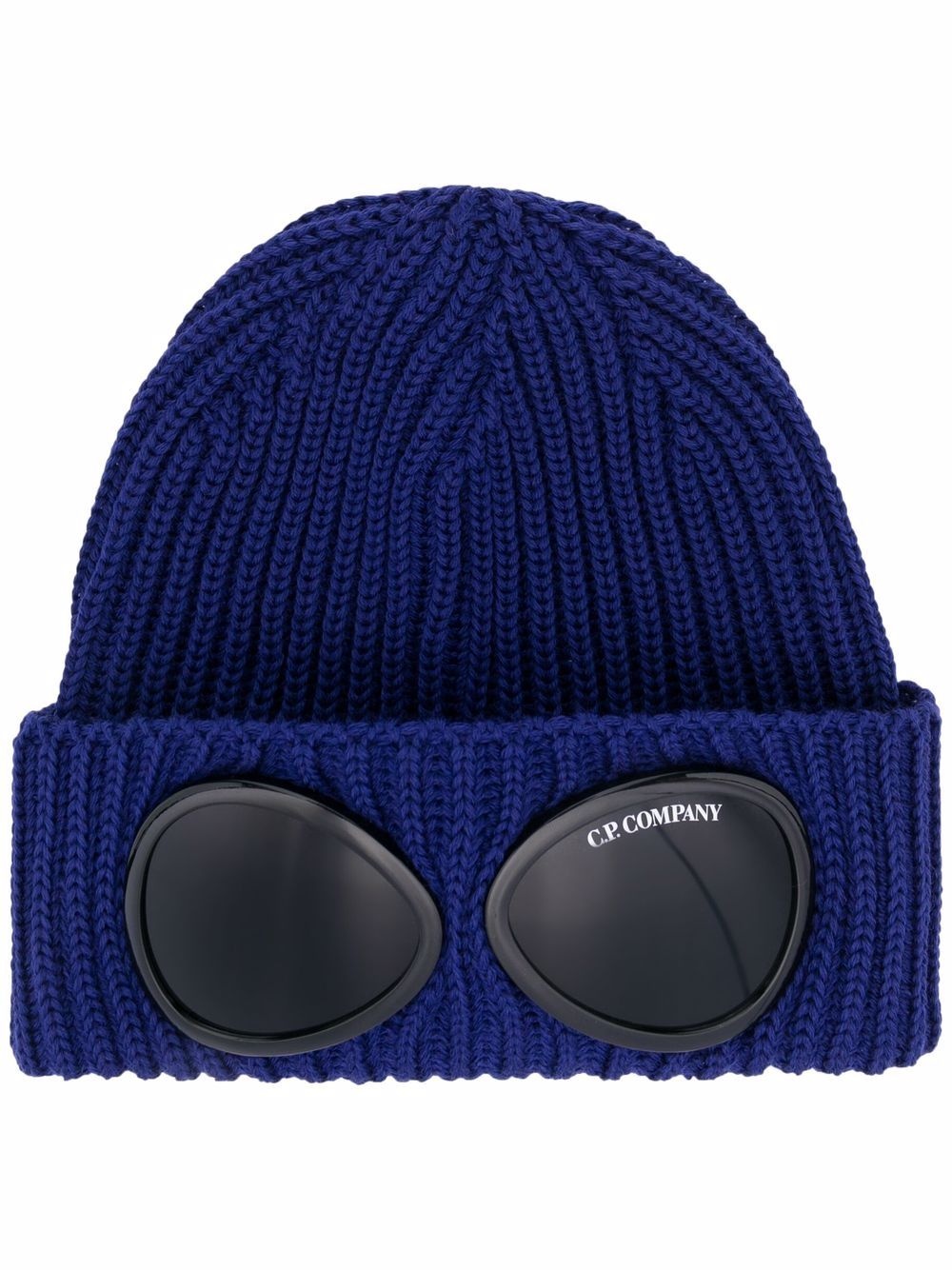 Goggle knitted beanie hat - 1