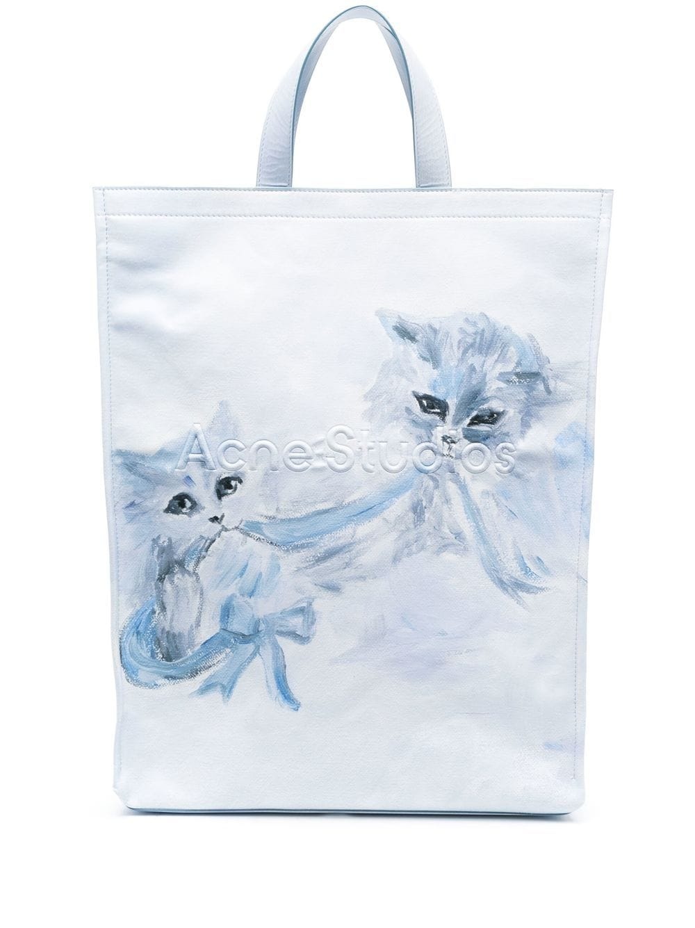 logo-detail cat-print tote bag - 1