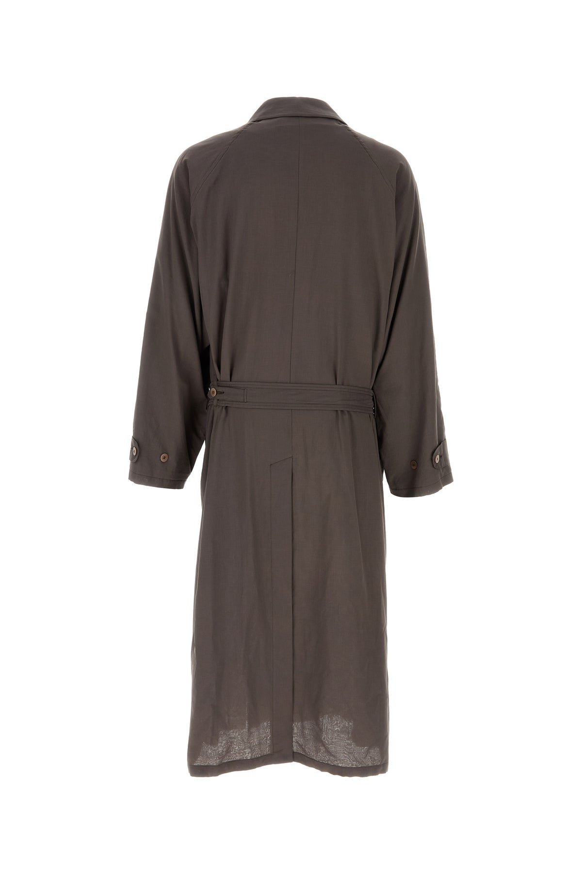 Chocolate cotton La Sapienza trench coat - 2