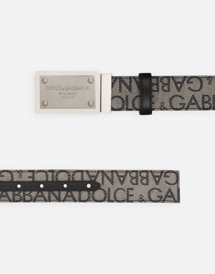 Coated jacquard belt with logo tag - 2