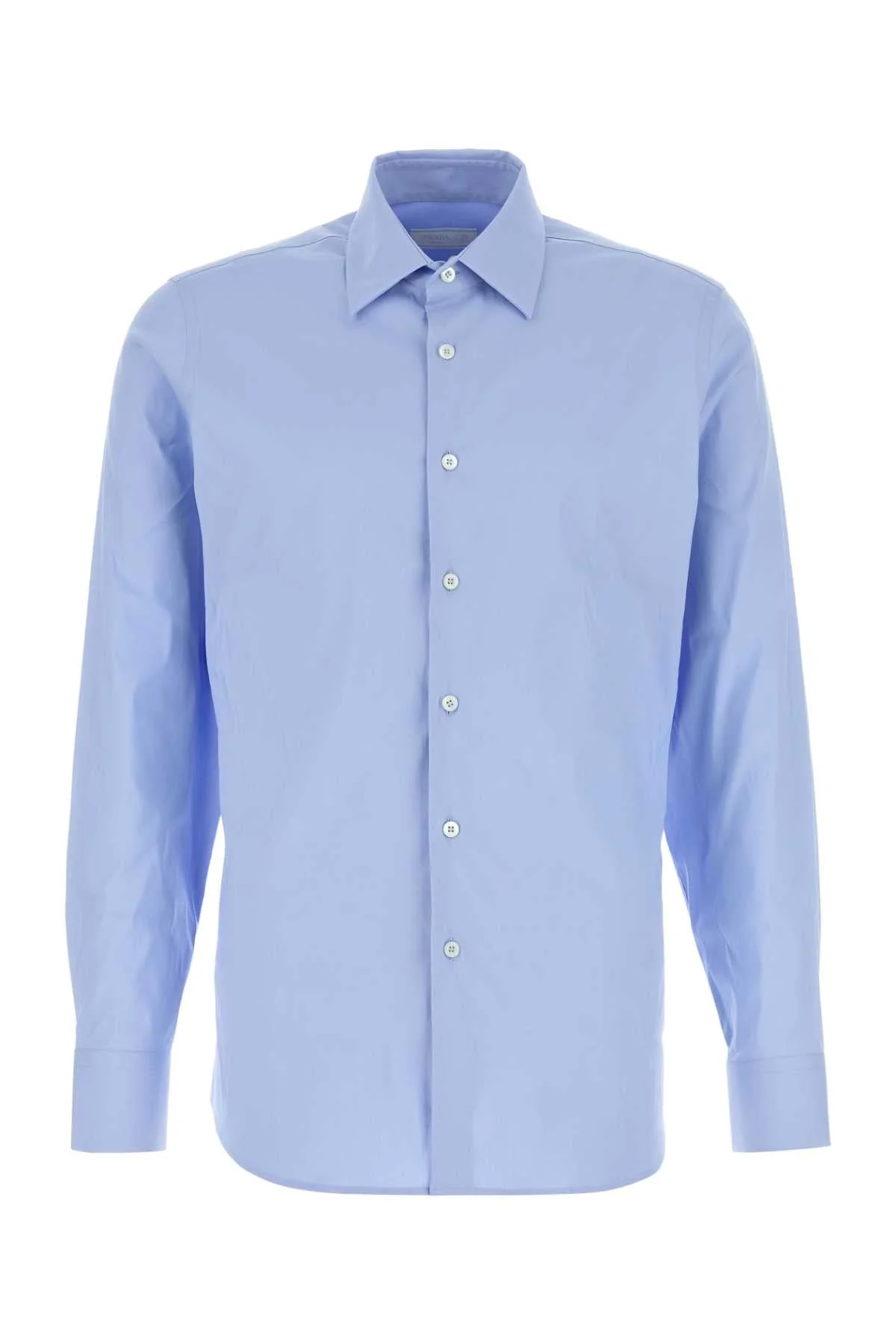 Light Blue Stretch Poplin Shirt Cielo Camicie - 1