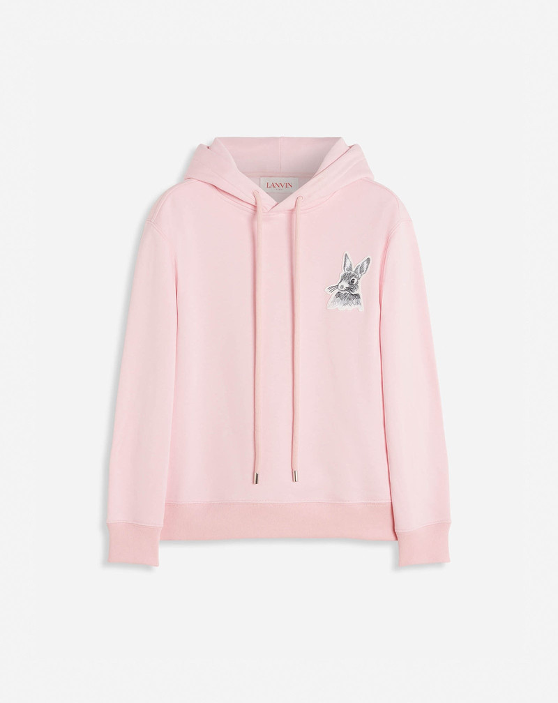 CLASSIC FIT PRINTED HOODY IN COTTON FLEECE 1