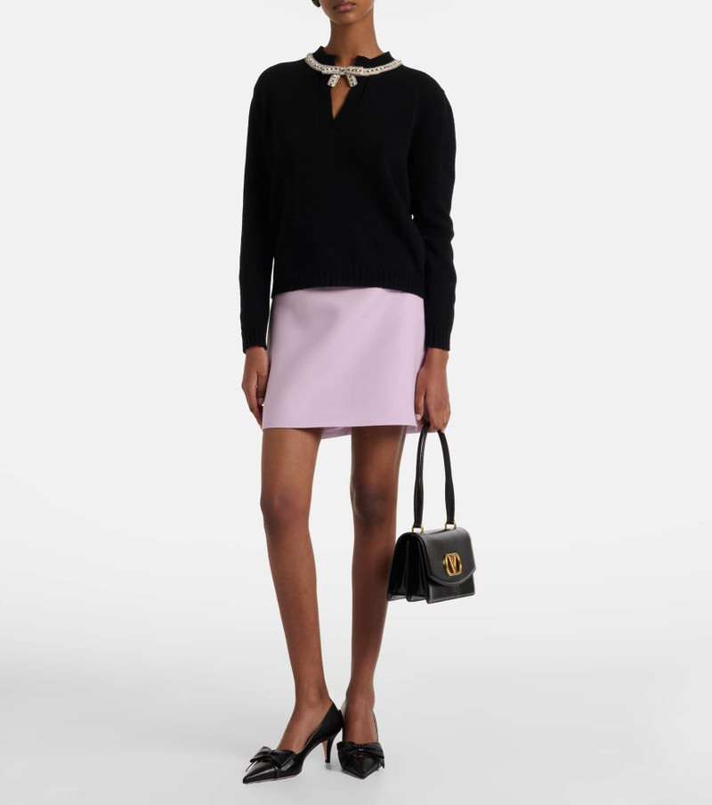 Valentino Sequined virgin wool sweater outlook