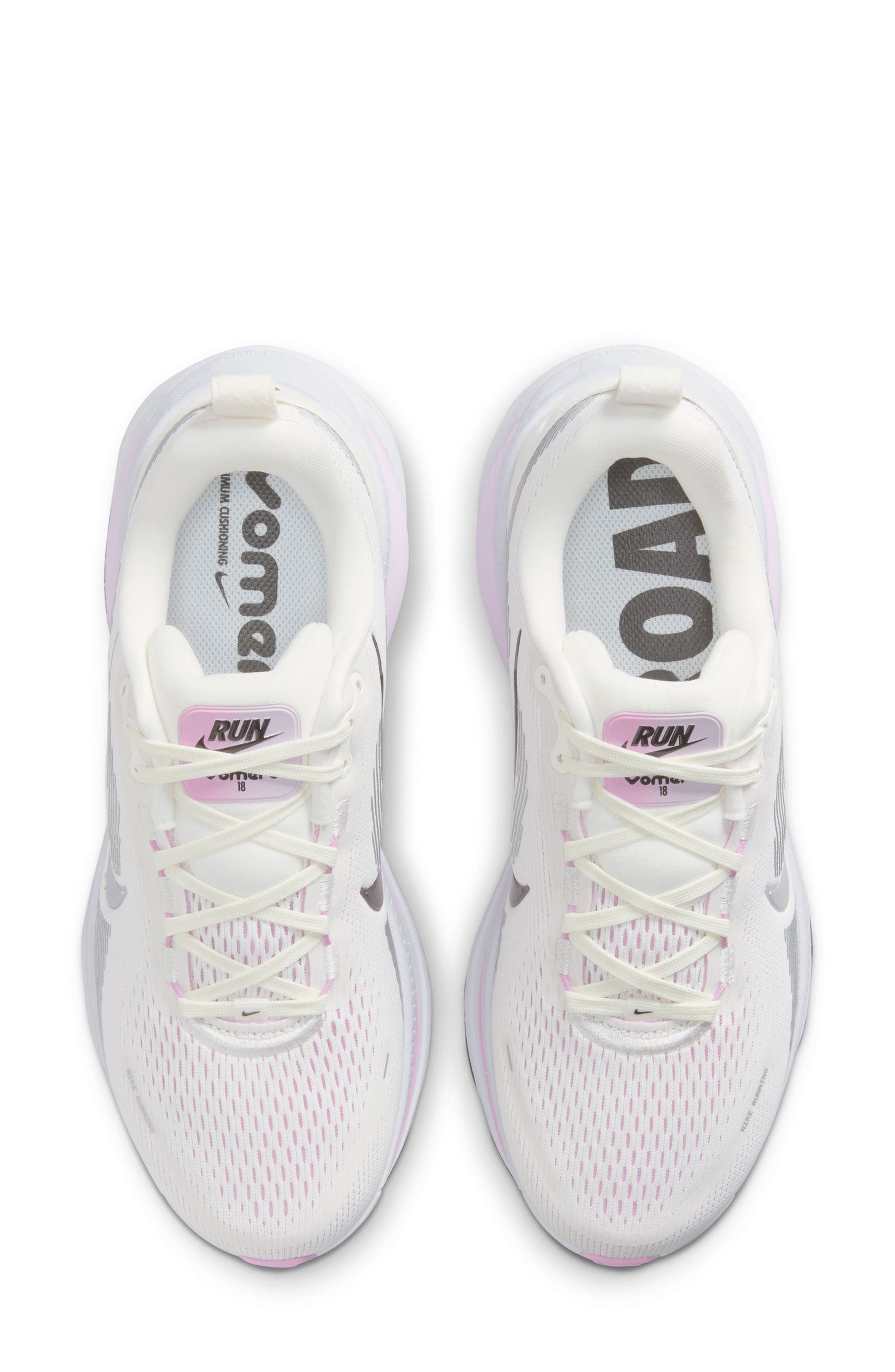 Nike Vomero 18 Running Shoe in Sail/Silver/Beyond Pink at Nordstrom - 3